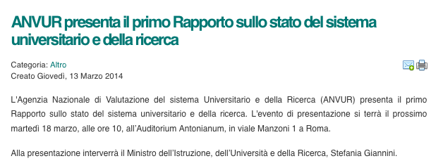 Schema del sistema universitario in italia