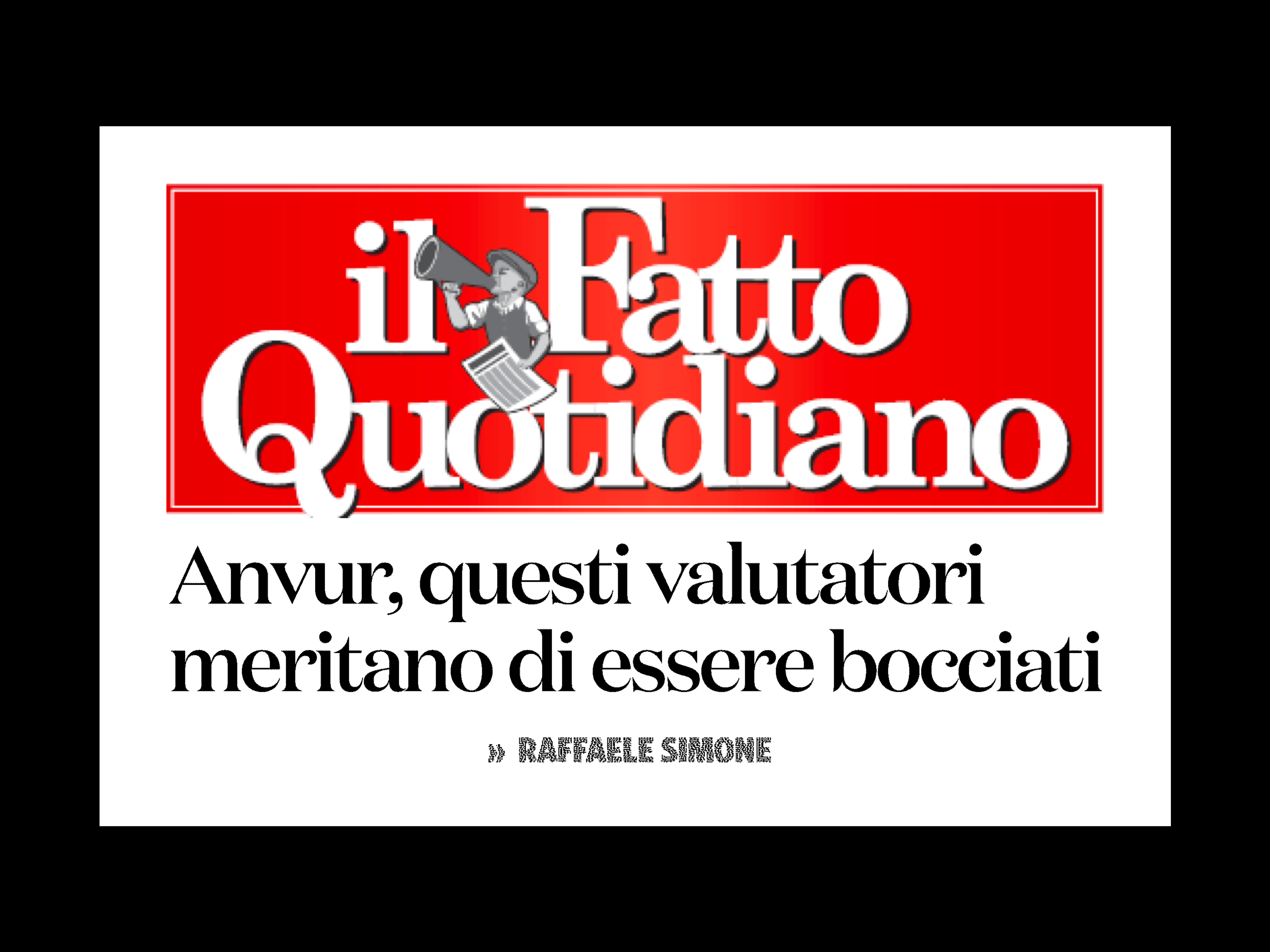 Anvur, questi valutatori meritano di essere bocciati
