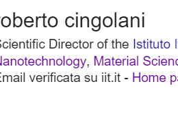 cingolani su scholar