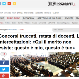 concorsi truccati messaggero
