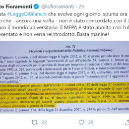 Fioramonti tweet iniziale