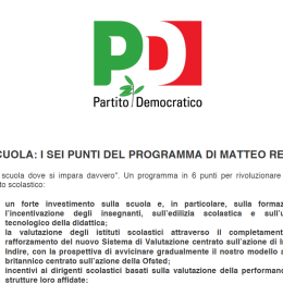 i sei punti del programma di matteo renzi